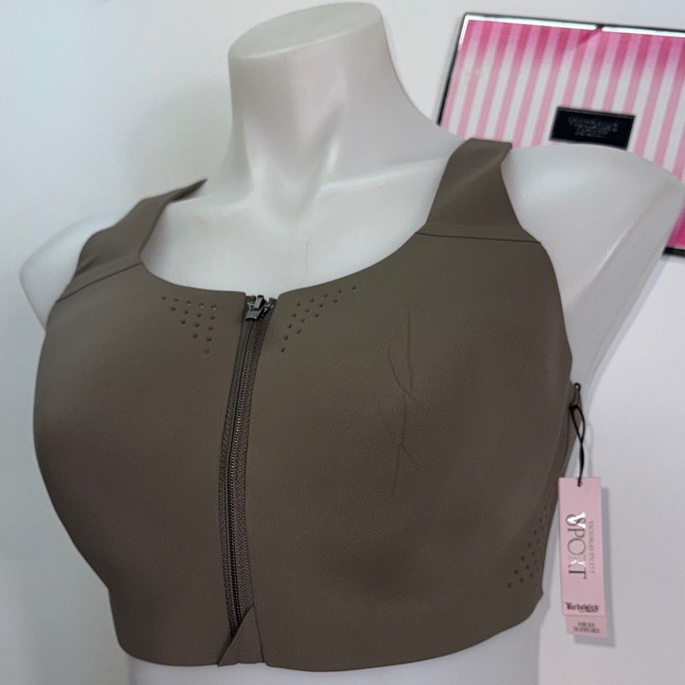 🔥Victoria's Secret Olive Sports Bra Sz 38D NWT - Picture 2 of 4